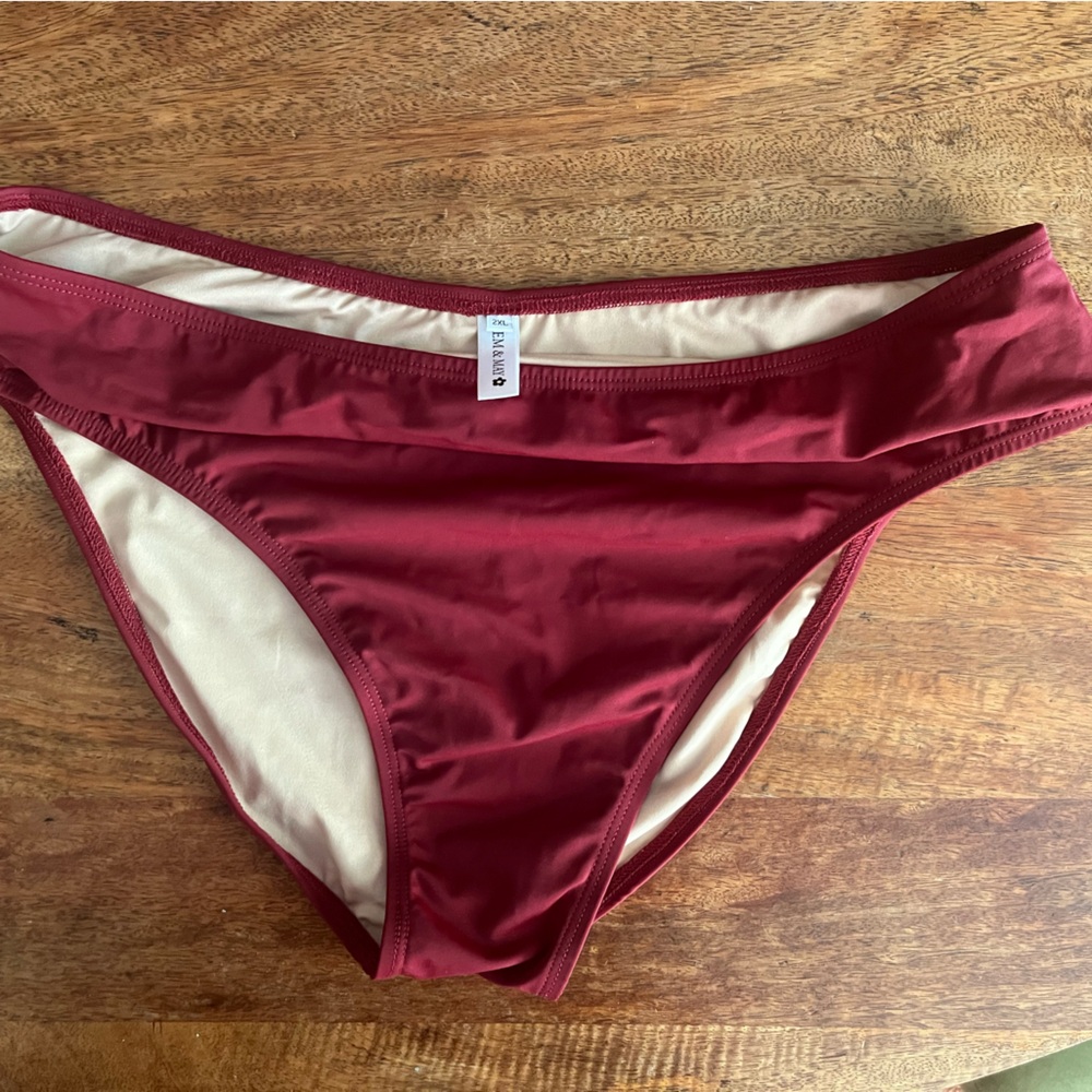 Elegant Maroon Bikini Bottom
